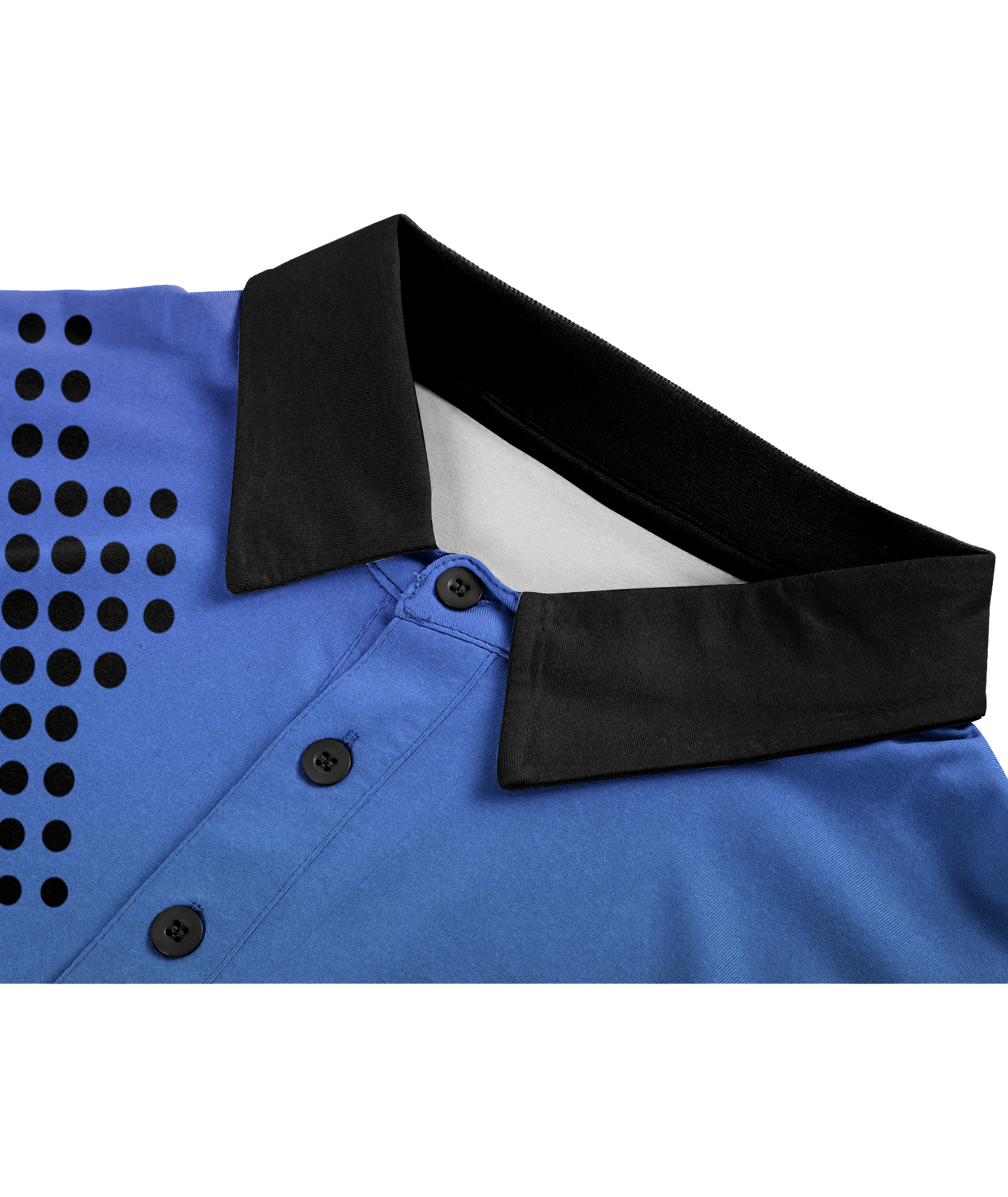 ZITY Men's Button Up Slim Fit Printed Polo Shirt-APOH700039