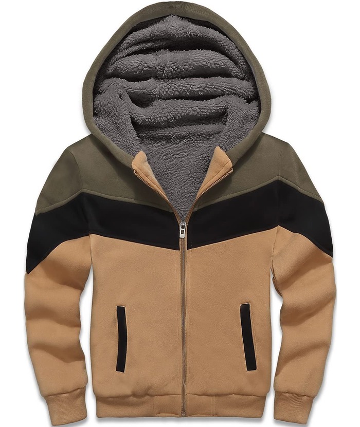 ZITY Boy's Collar Fleece Zip Up Hoodie-ZPK005858 | Zitysports