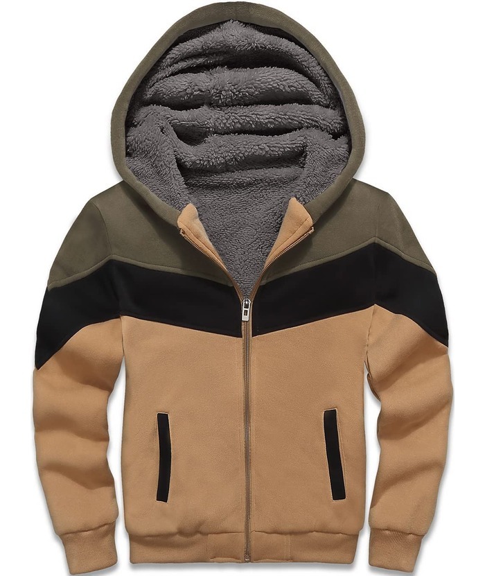 ZITY Boy's Collar Fleece Zip Up Hoodie-ZPK005858 | Zitysports