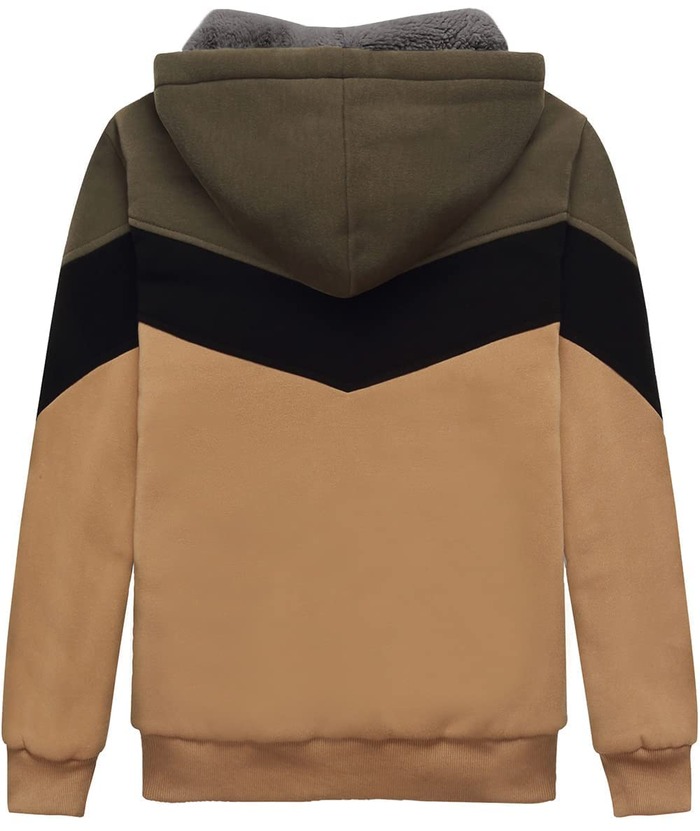 ZITY Boy's Collar Fleece Zip Up Hoodie-ZPK005858 | Zitysports