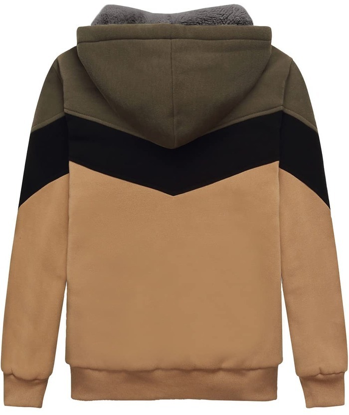 ZITY Boy's Collar Fleece Zip Up Hoodie-ZPK005858 | Zitysports