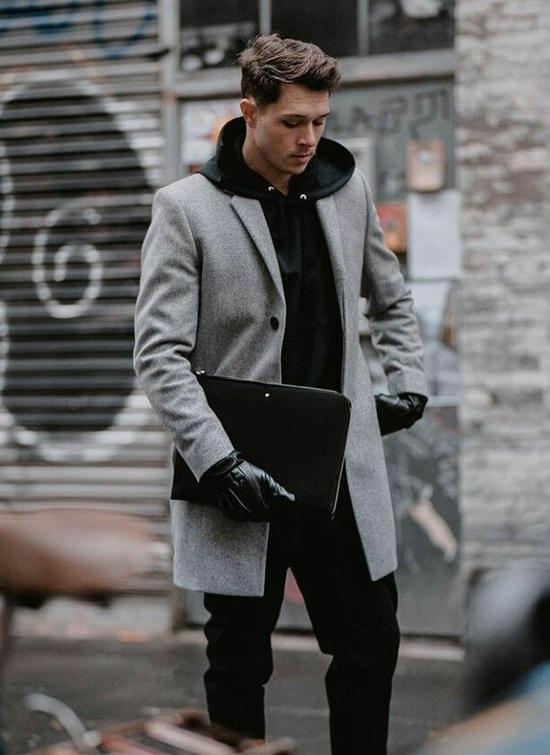 black essential hoodie 