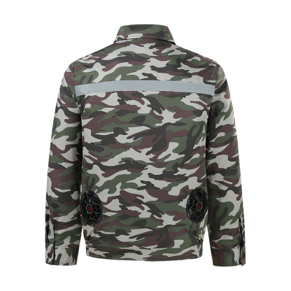 ZITY Men's 3 Hole Fans Double Pocket Sun Protection Jacket-24136