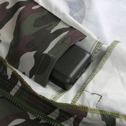 ZITY Men's 3 Hole Fans Double Pocket Sun Protection Jacket-24136