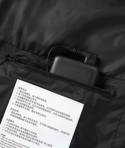 Unisex 4 Heating Zones  Heated Jacket- M09