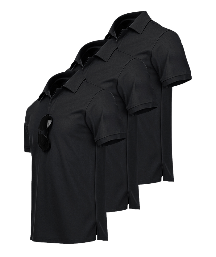 3 Pack Men's Button Up Dri Fit Golf Polo Shirt-AZUHE00035