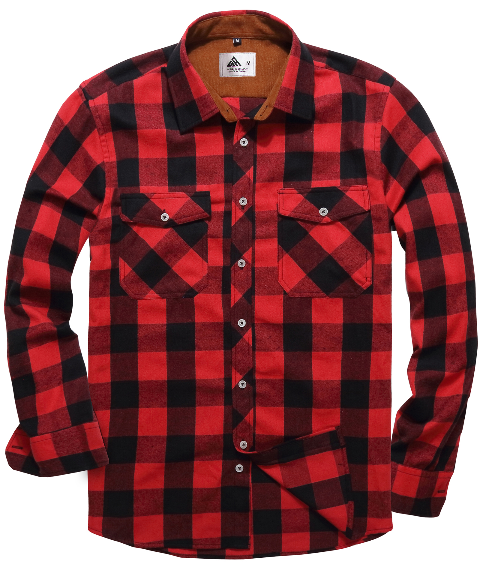 red plaid shirt
