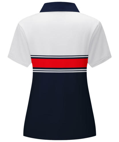 ZITY Women's Casual V Neck Slim Fit Golf Polo Shirt-CFWTX00035