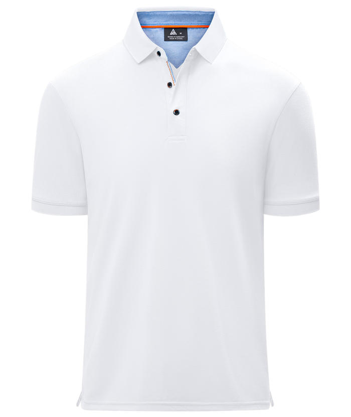 ZITY Men's Casual Solid Color Dri Fit Golf Polo Shirt-CUMPO01623