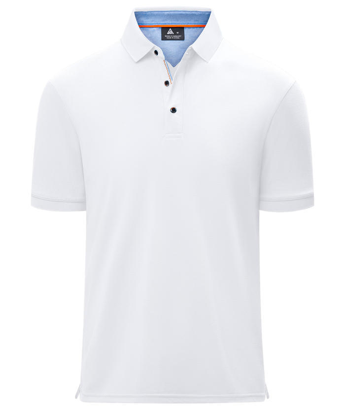 ZITY Men's Casual Solid Color Dri Fit Golf Polo Shirt-CUMPO01623