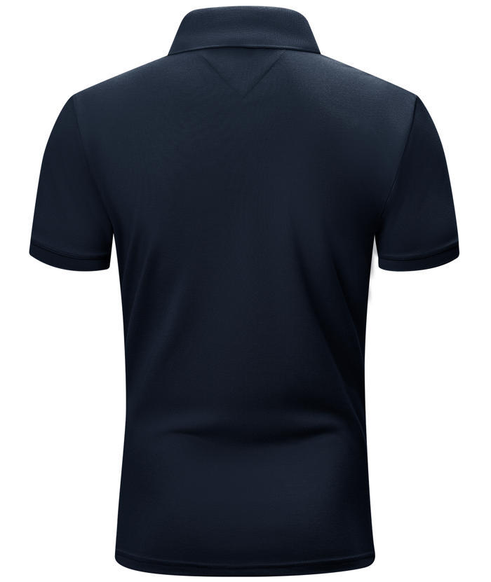 ZITY Men's Casual Solid Color Dri Fit Golf Polo Shirt-CUMPO01623