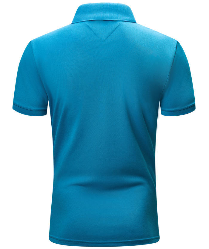 ZITY Men's Casual Solid Color Dri Fit Golf Polo Shirt-CUMPO01623