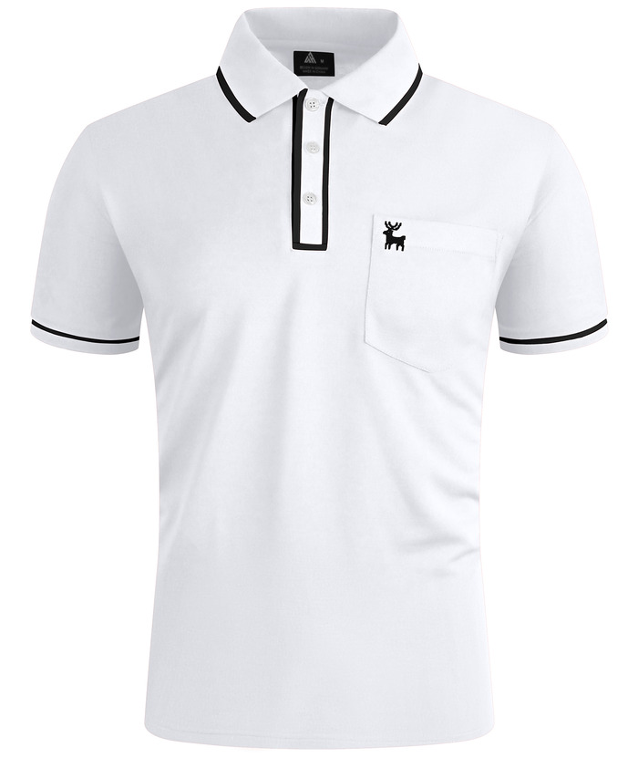 ZITY Men's Casual Slim Fit Performance Polo Shirt-CUMPO01729 