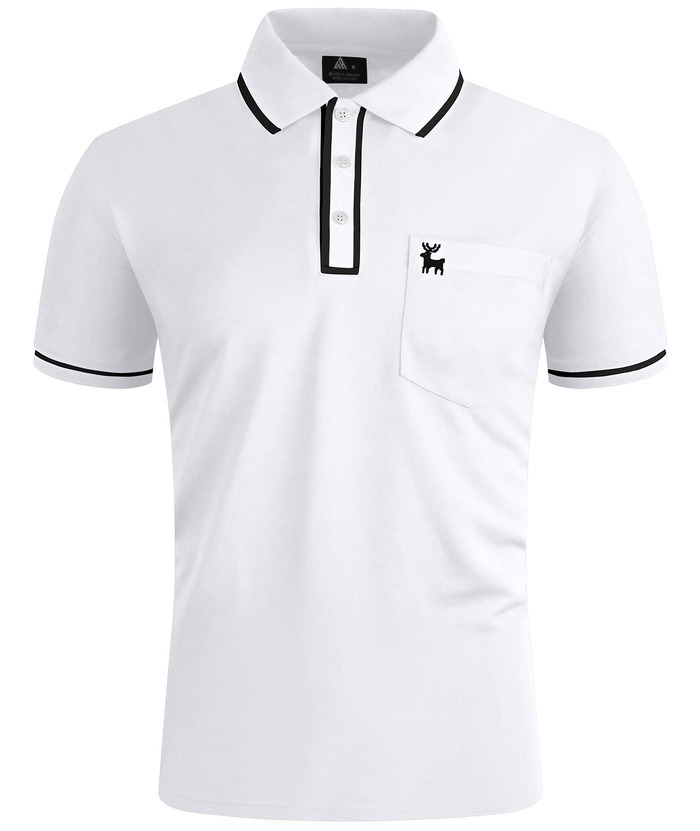 ZITY Men's Casual Slim Fit Performance Polo Shirt-CUMPO01729 