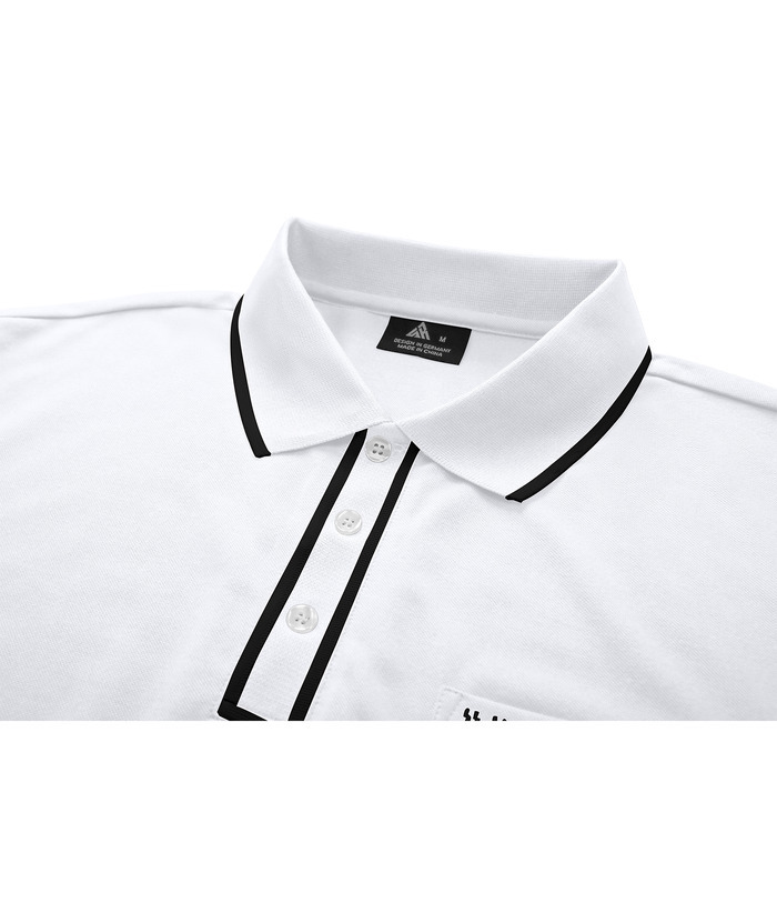 ZITY Men's Casual Slim Fit Performance Polo Shirt-CUMPO01729 