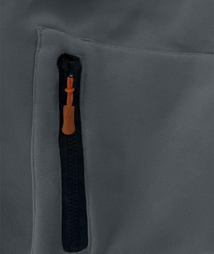 ZITY Men's Solid Quarter-Zip Hoodie-DUMFH04875 | Zitysports