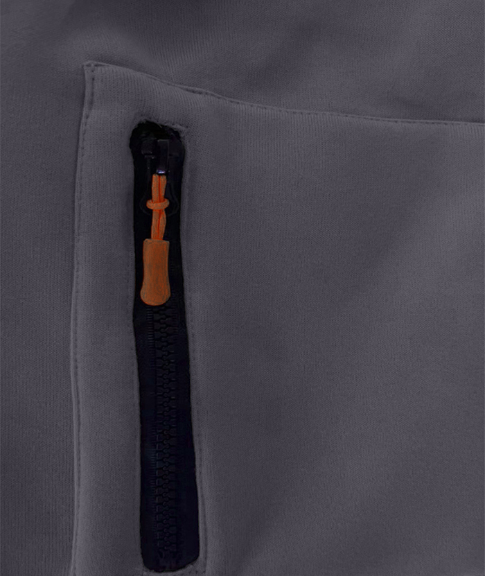 ZITY Men's Solid Quarter-Zip Hoodie-DUMFH04875 | Zitysports