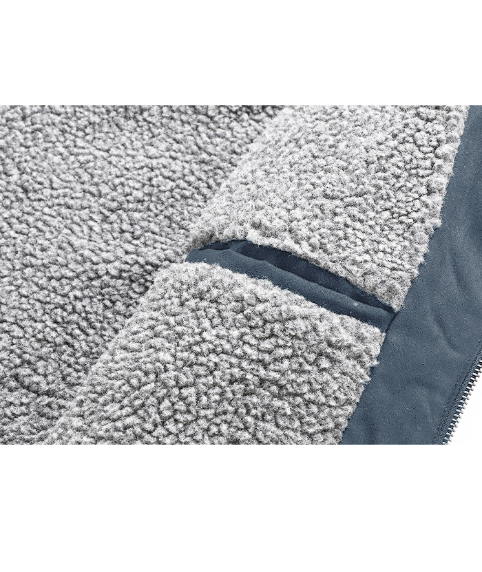 ZITY Men's Loose Fit Full-Zip Fleece Jacket-DUMCO05393|Zitysports