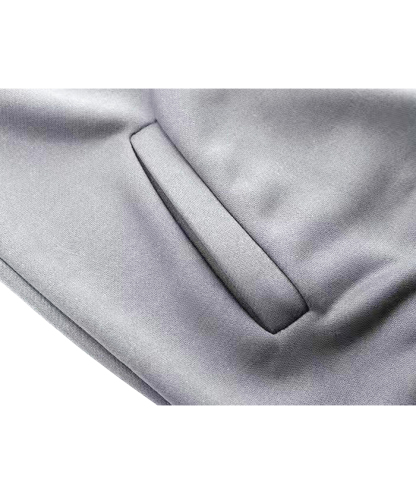 ZITY Men's 1/4 Zipper Solid Color Long Sleeve Hoodie-DUMFH05473