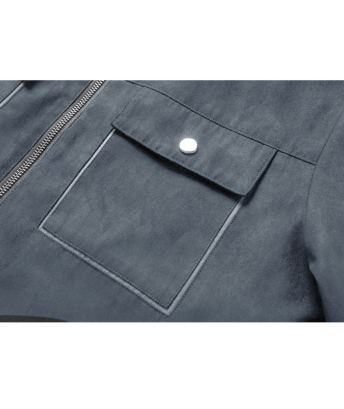 ZITY Men's Loose Fit Full-Zip Fleece Jacket-DUMCO05393|Zitysports