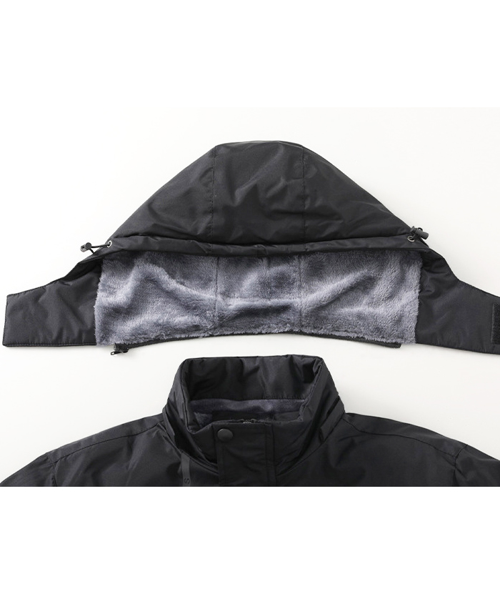 ZITY Men's Oversize Zipper Fleece Jacket-DUMCO05537