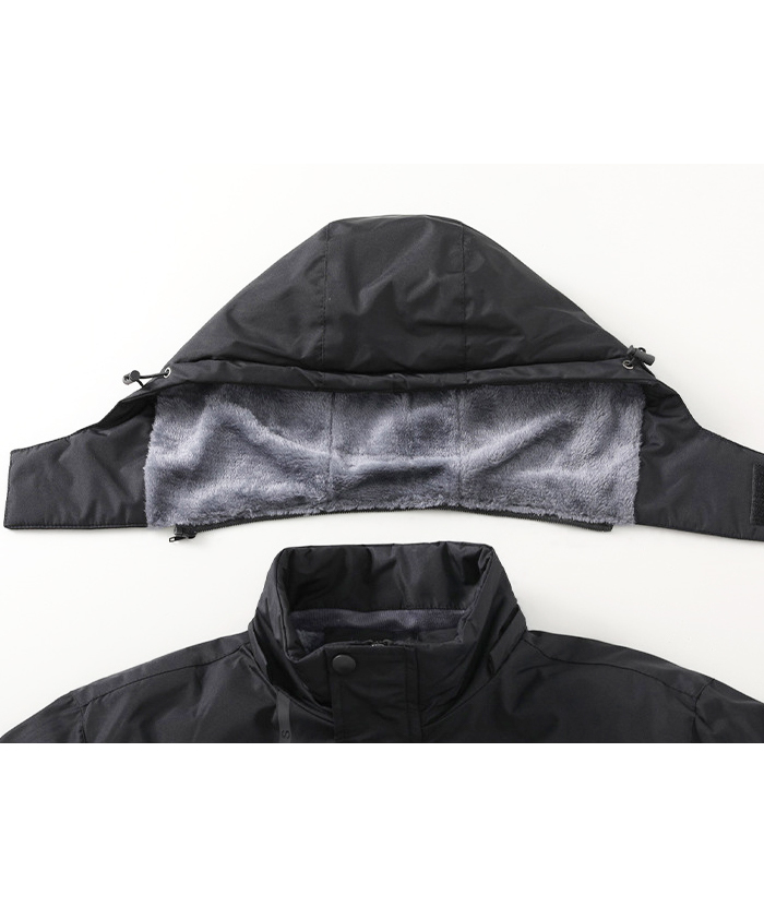 ZITY Men's Oversize Zipper Fleece Jacket-DUMCO05537