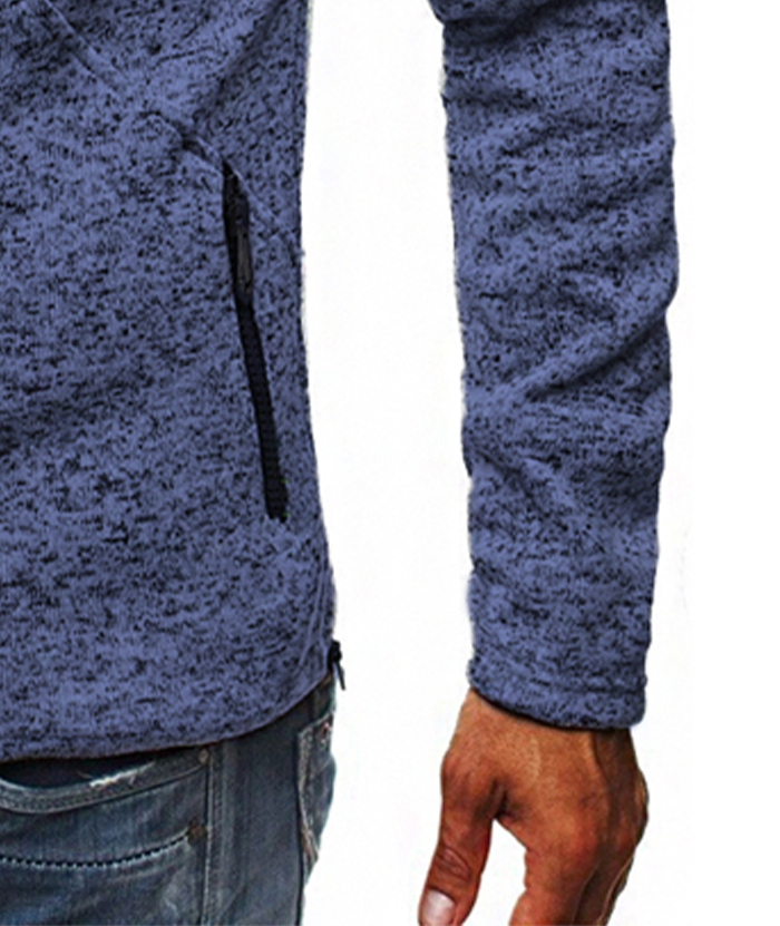 ZITY Men's Full Zipper Long Sleeve Breathable Warm Hoodie-DUMHD05096|Zitysports