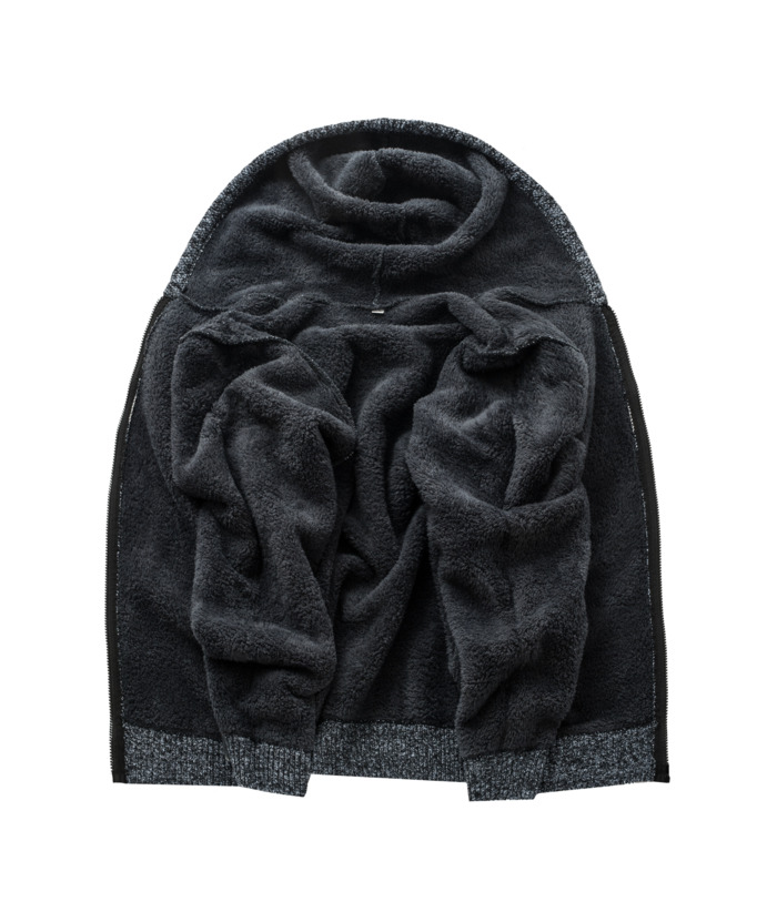 ZITY Men's Thickened Patchwork Hoodie Sweater Coat with Hood-ZPK005860 | Zitysports