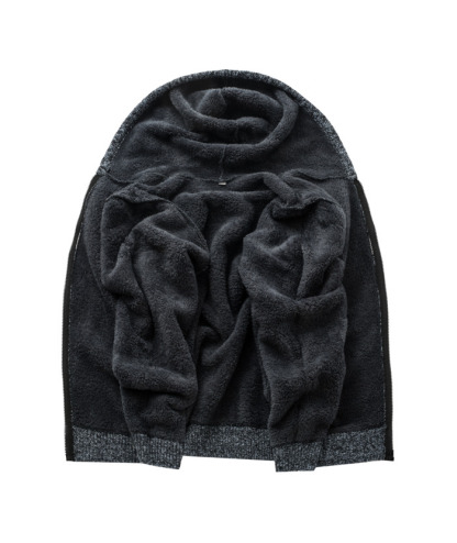 ZITY Men's Thickened Patchwork Hoodie Sweater Coat with Hood-ZPK005860 | Zitysports