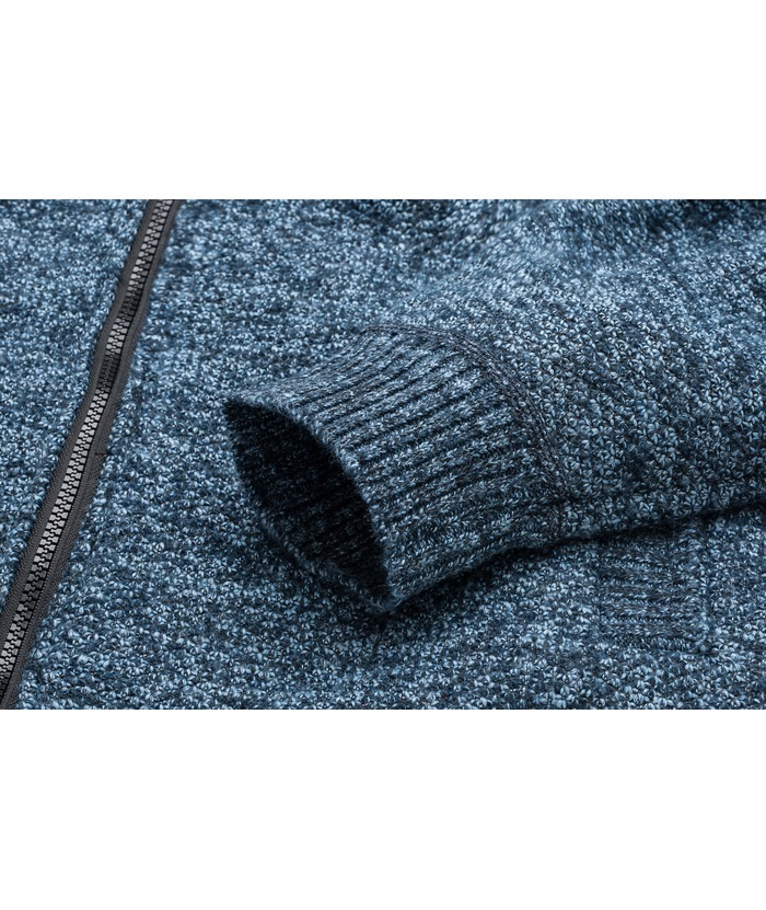 ZITY Men's Thickened Patchwork Hoodie Sweater Coat with Hood-ZPK005860 | Zitysports