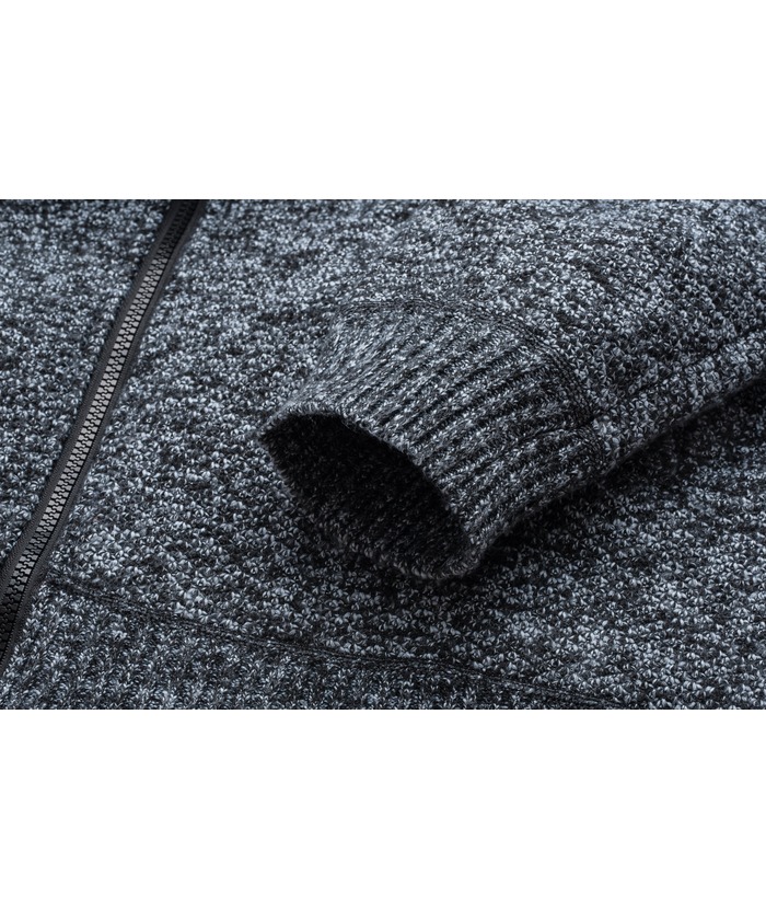 ZITY Men's Thickened Patchwork Hoodie Sweater Coat with Hood-ZPK005860 | Zitysports