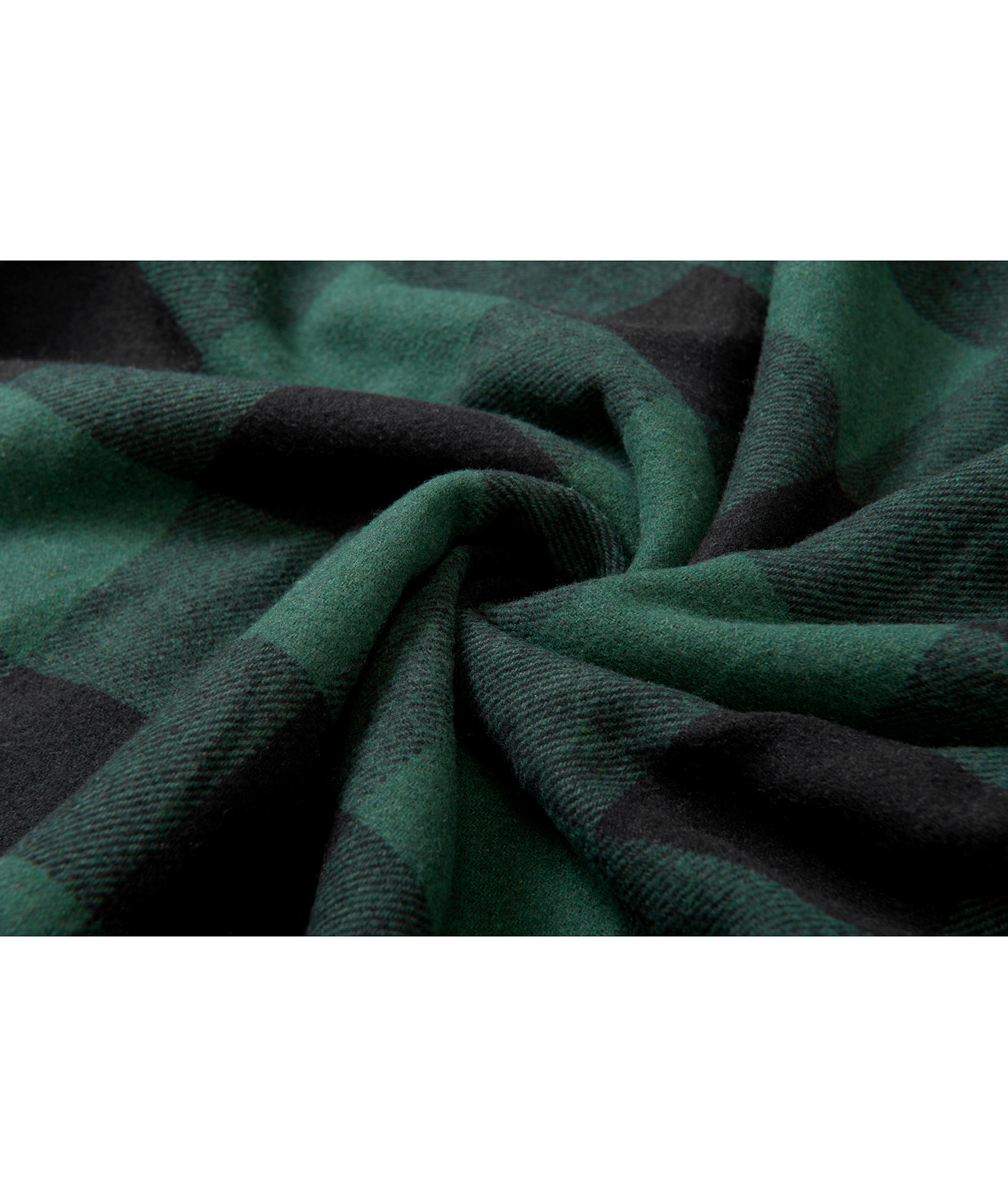 ZITY Men's Full Zipper With Pockets Fleece Plaid Hoodie-EUMFJ130