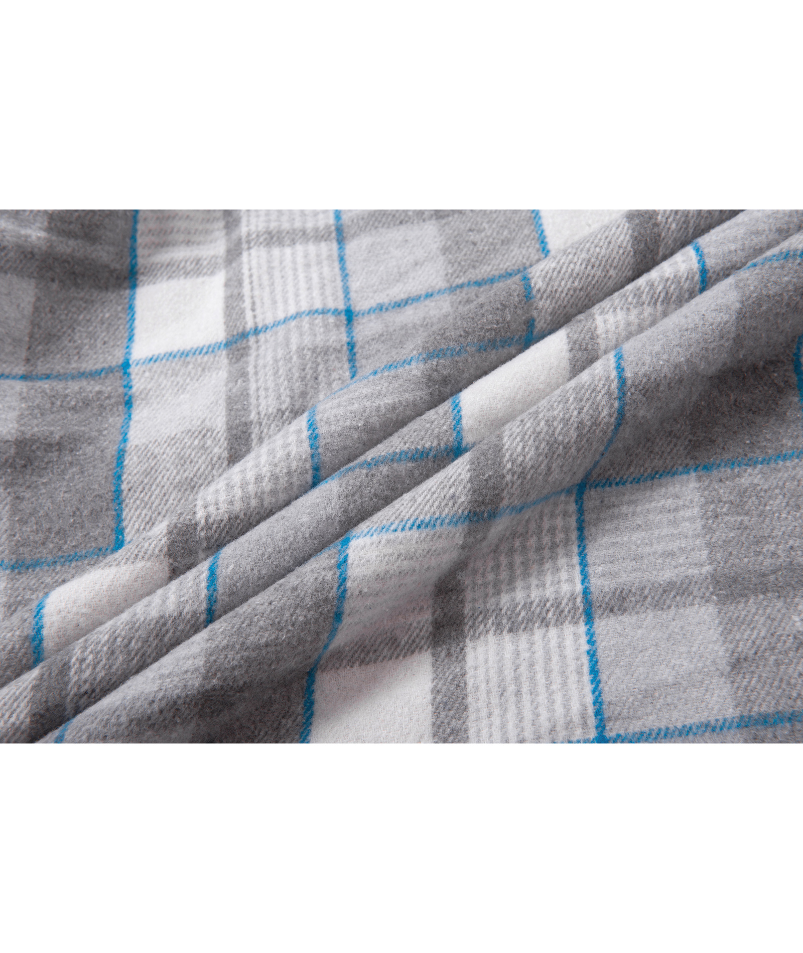 ZITY Men's Full Zipper Long Sleeve Fleece Plaid Hoodie-CUMJA04083