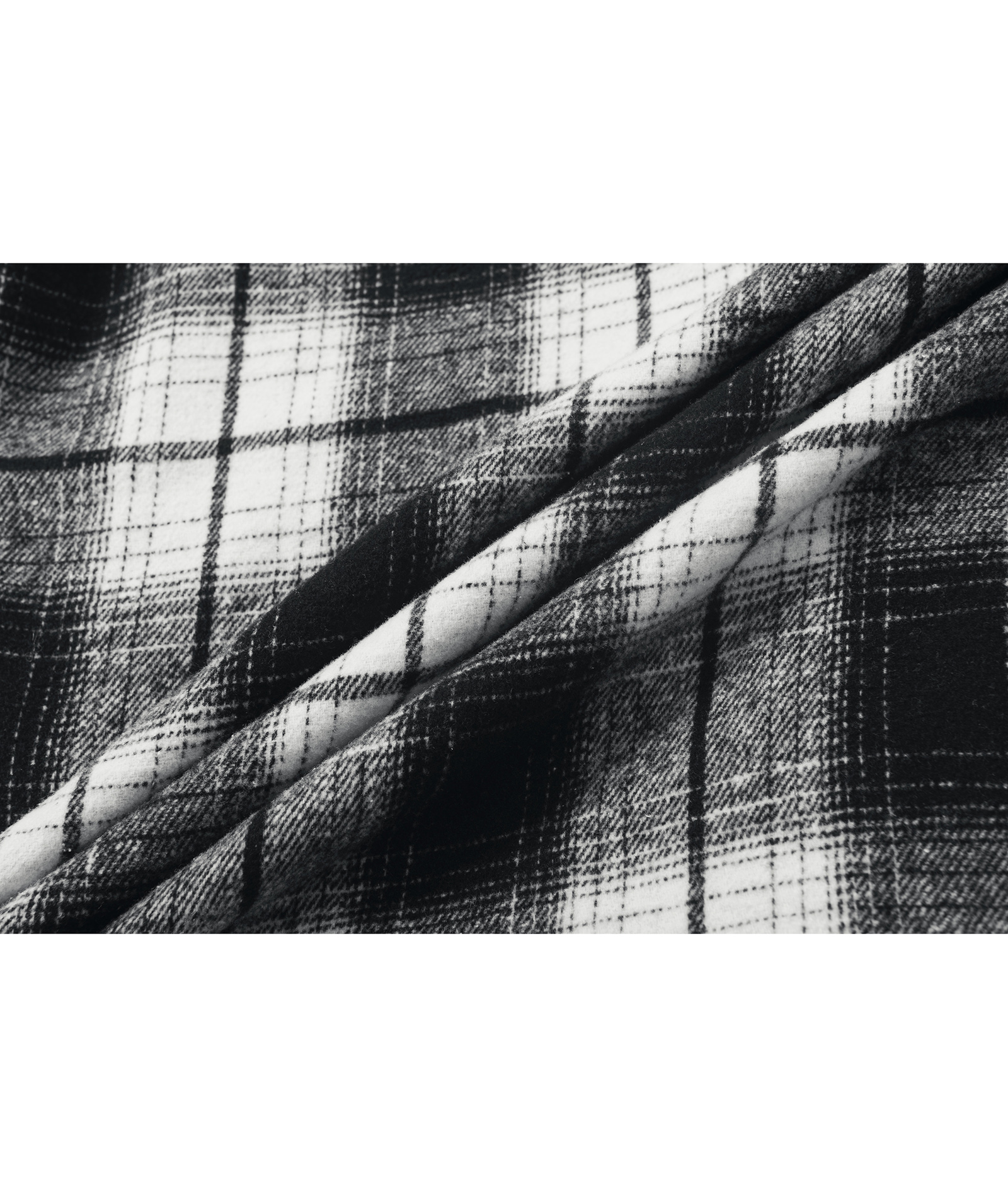 ZITY Men's Full Zipper Long Sleeve Fleece Plaid Hoodie-CUMJA04083