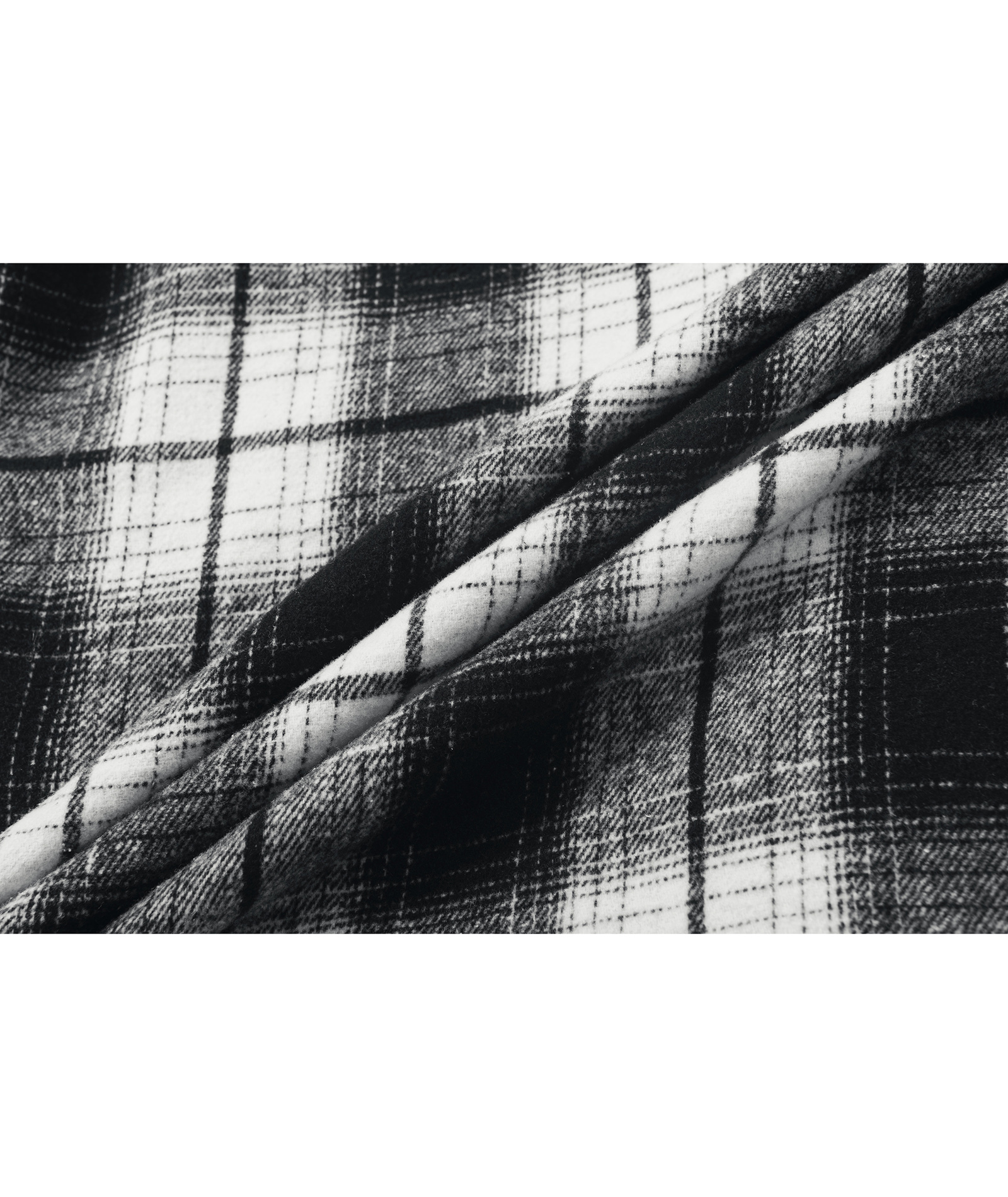 ZITY Men's Full Zipper Long Sleeve Fleece Plaid Hoodie-CUMJA04083