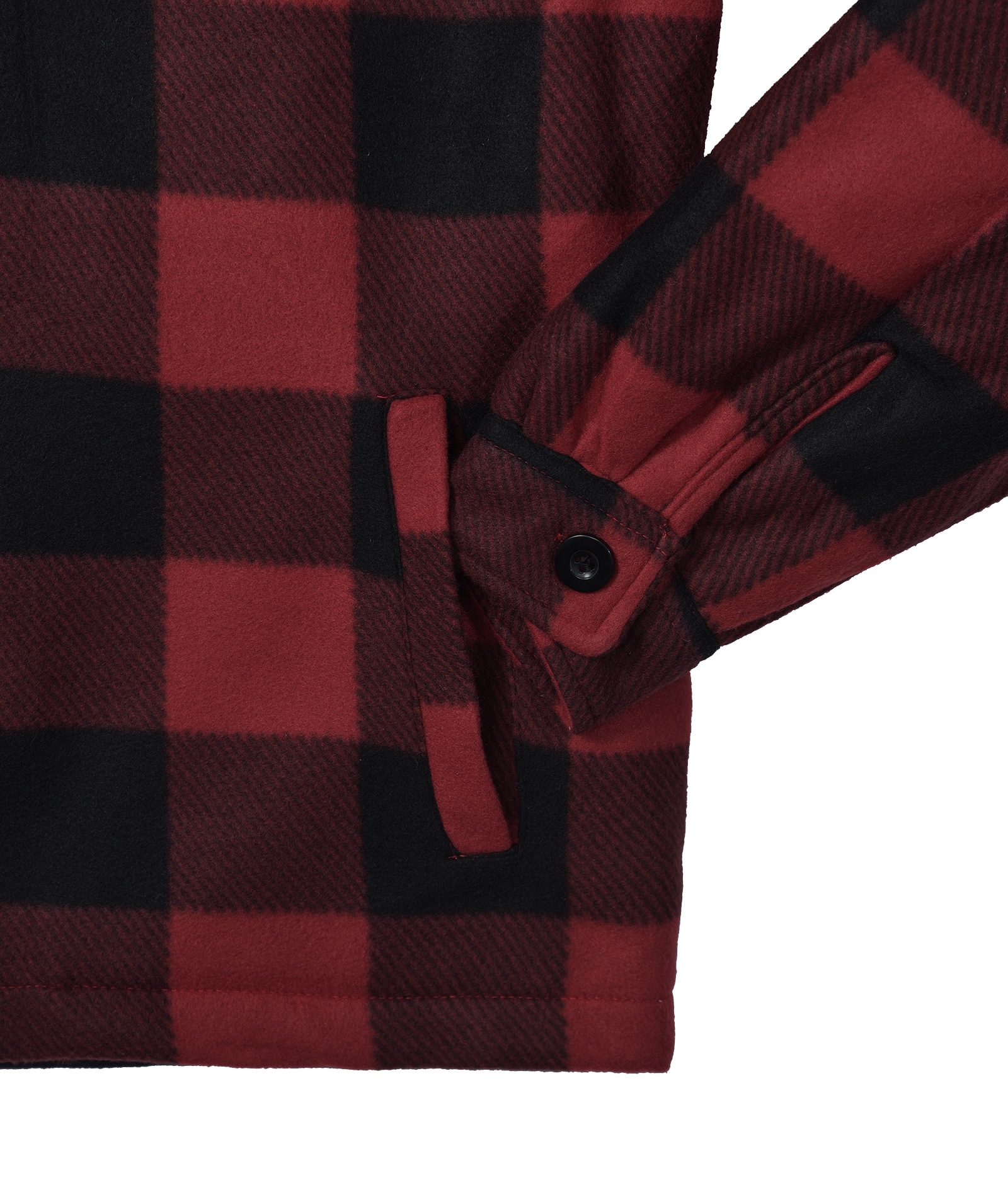 ZITY Men's Full Zipper With Pockets Fleece Plaid Hoodie-EUMFJ130