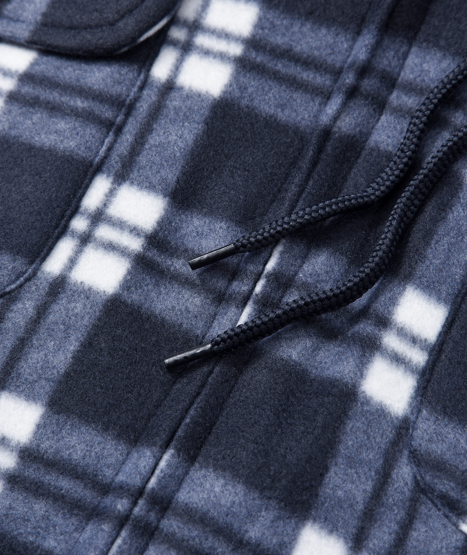 ZITY Men's Full Zipper With Pockets Fleece Plaid Hoodie-EUMFJ130