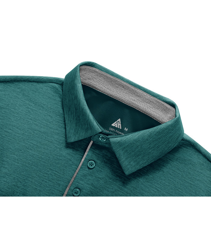 ZITY Men's Slim Fit Sports Contrast Binding Short Sleeve Lapel Polo Shirt-ZPK001232 | Zitysports