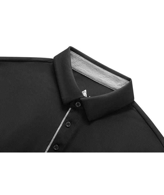 ZITY Men's Slim Fit Sports Contrast Binding Short Sleeve Lapel Polo Shirt-ZPK001232 | Zitysports