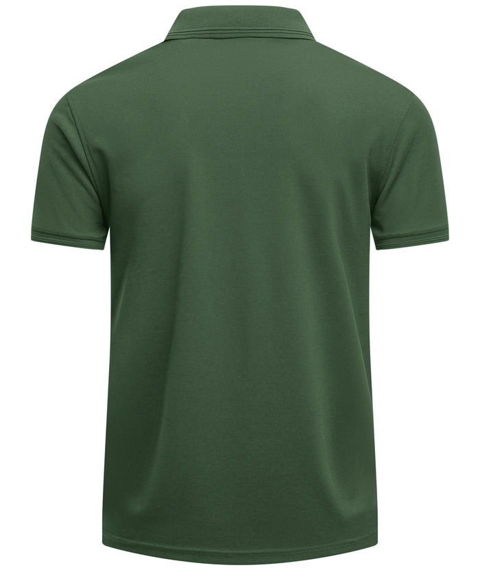 ZITY Men's Button Up Slim Fit Casual Polo Shirt-CUMPO05344