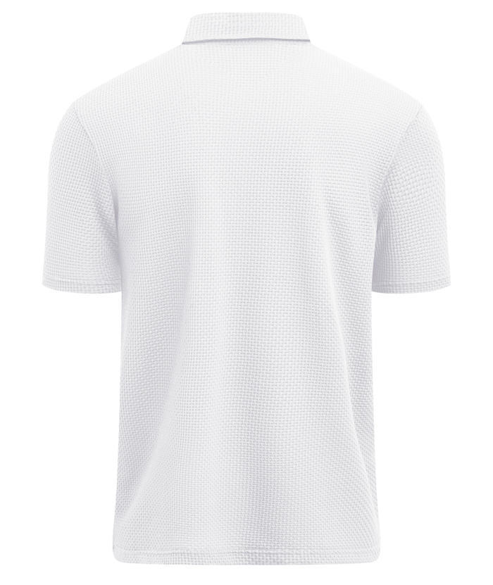 ZITY Men's Textured Dri Fit Performance Polo Shirt-CUMPO05145