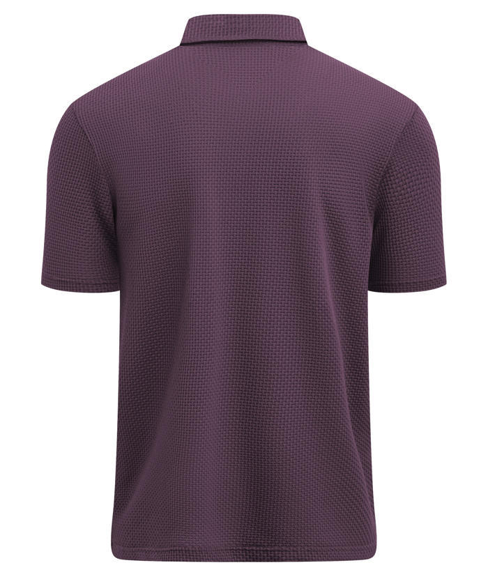 ZITY Men's Textured Dri Fit Performance Polo Shirt-CUMPO05145