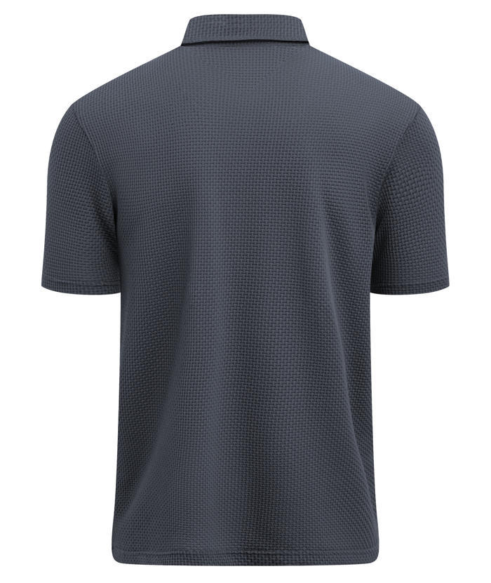ZITY Men's Textured Dri Fit Performance Polo Shirt-CUMPO05145
