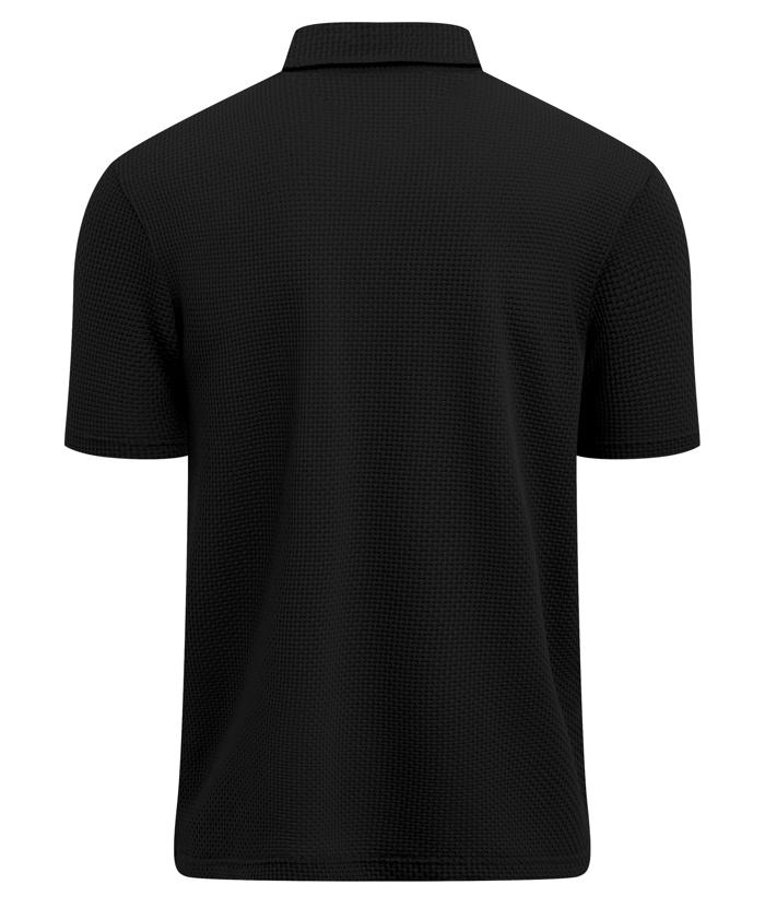 ZITY Men's Textured Dri Fit Performance Polo Shirt-CUMPO05145