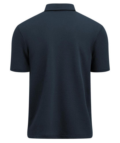 ZITY Men's Textured Dri Fit Performance Polo Shirt-CUMPO05145