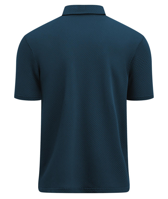 ZITY Men's Textured Dri Fit Performance Polo Shirt-CUMPO05145