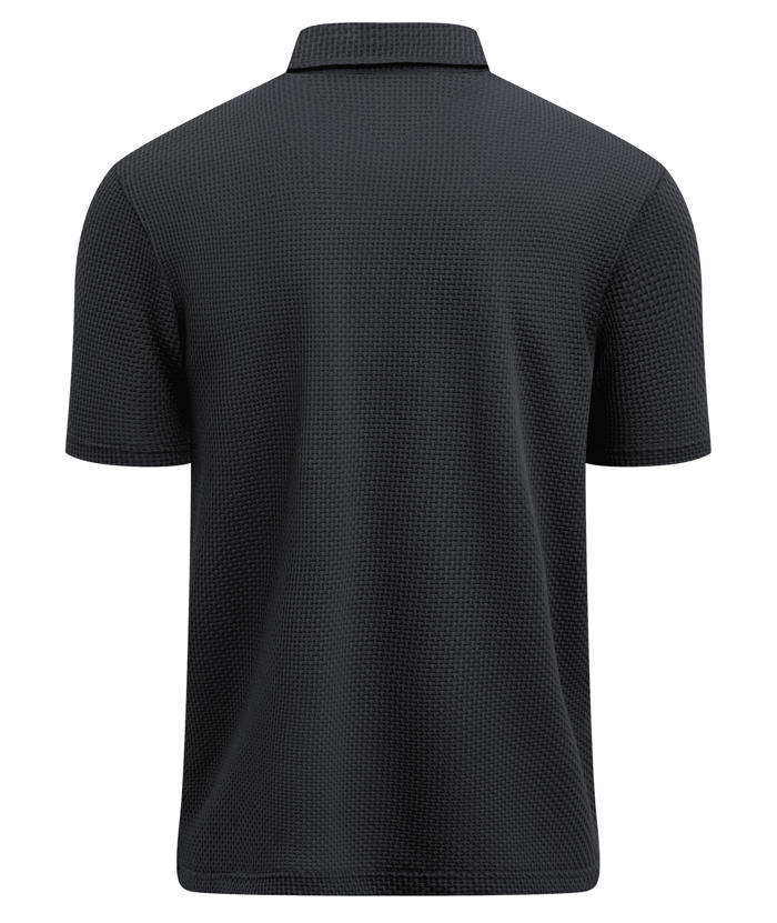 ZITY Men's Textured Dri Fit Performance Polo Shirt-CUMPO05145