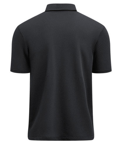 ZITY Men's Textured Dri Fit Performance Polo Shirt-CUMPO05145