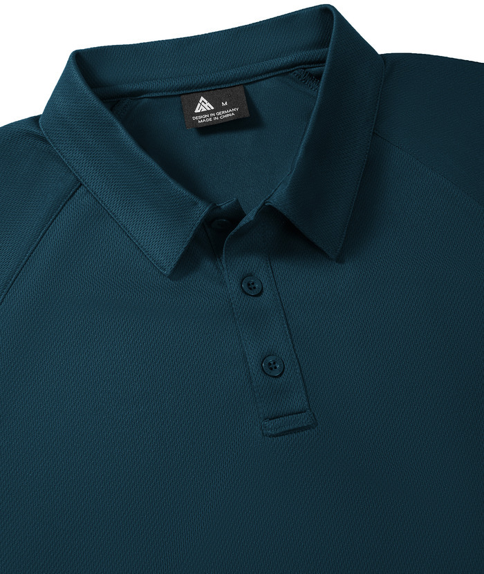 ZITY Men's Button Up Slim Fit Golf Polo Shirt-CUMPO05193