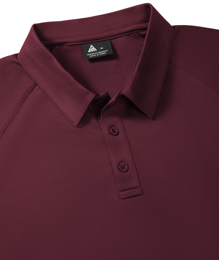 ZITY Men's Button Up Slim Fit Golf Polo Shirt-CUMPO05193